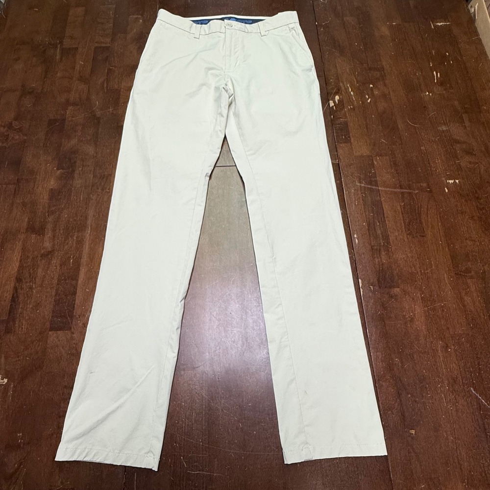 Vineyard Vines On-The-Go Pants Mens 32x34 Khaki Performance Stretch Chino OTG